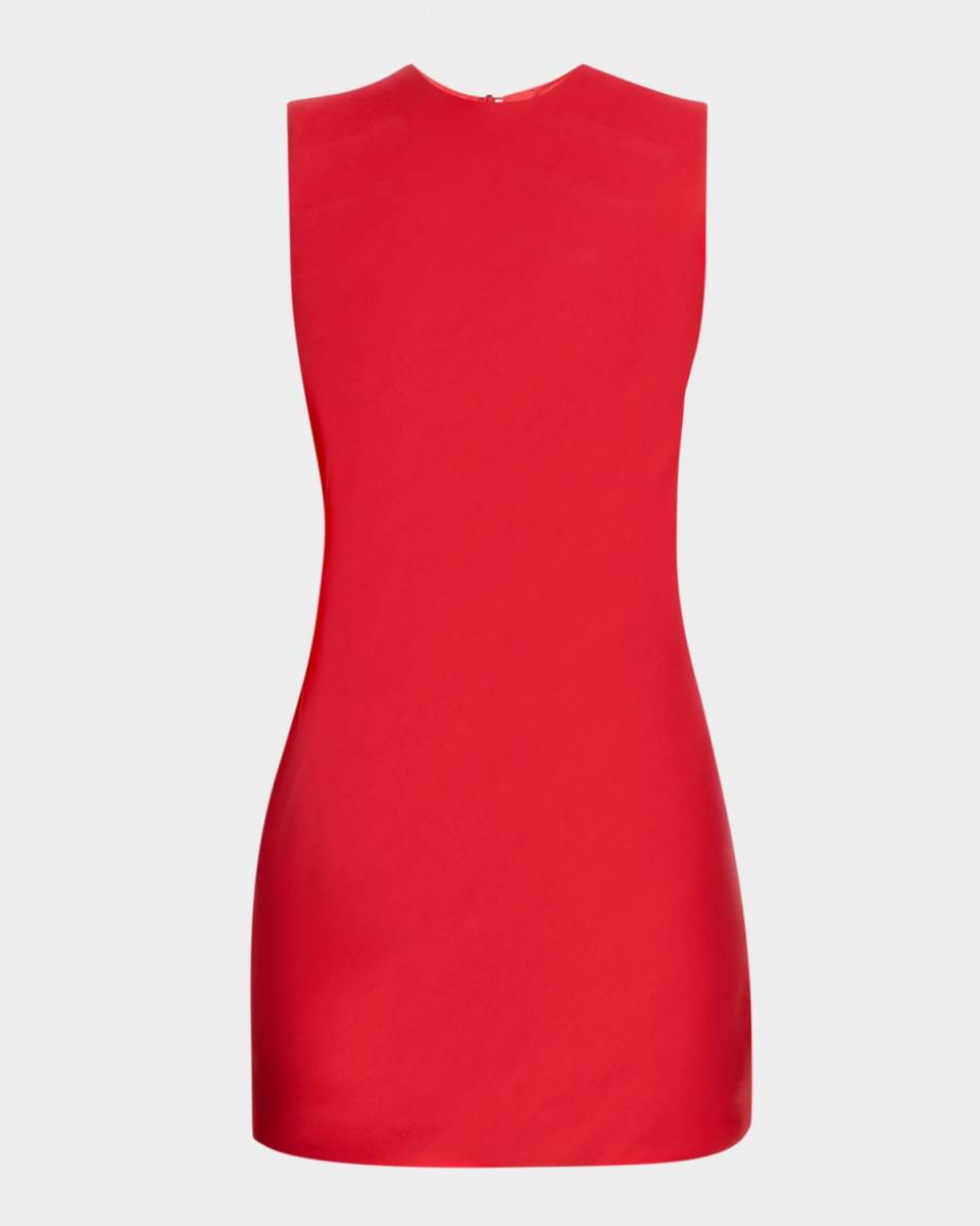 Satin Mini Shift Dress